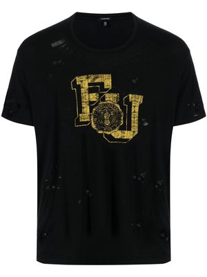 R13 printed short-sleeve T-shirt - Black