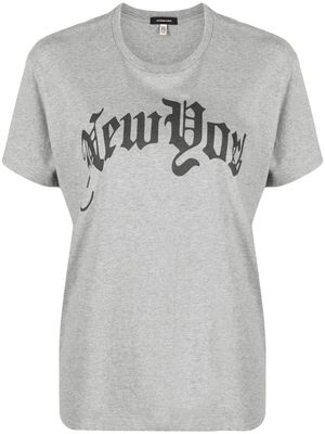 R13 printed short-sleeve T-shirt - Grey
