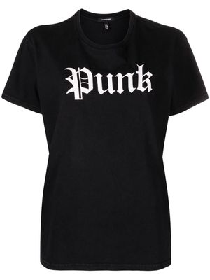 R13 punk-print cotton T-shirt - Black