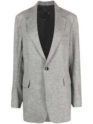 R13 raw-cut wool blazer - Grey