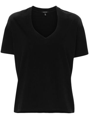 R13 short-sleeve cotton T-shirt - Black