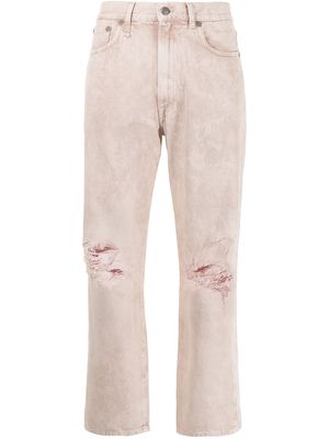 R13 straight-leg jeans - Pink