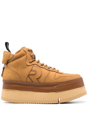 R13 The Riot high-top sneakers - Brown