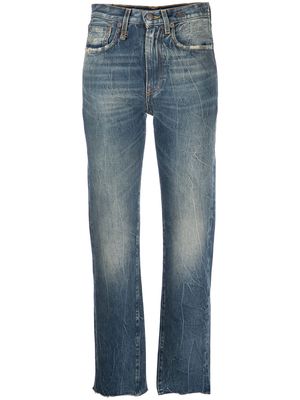 R13 washed slim-fit jeans - Blue