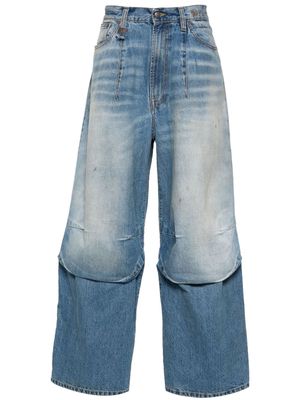 R13 worn-out loose-fit jeans - Blue