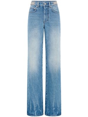 Rabanne 1969 cotton straight-leg jeans - Blue