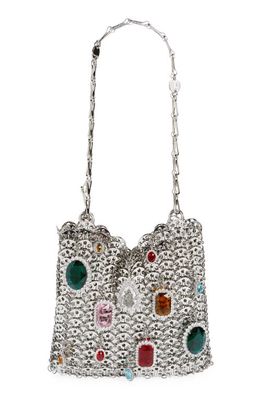 Rabanne 1969 Iconic Jewels Shoulder Bag in Silver