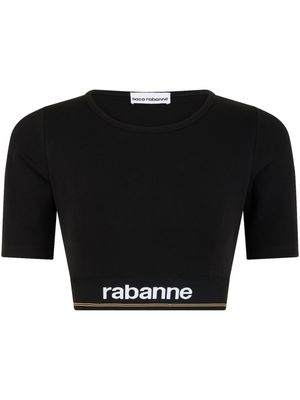 Rabanne Bodyline cropped T-shirt - Black