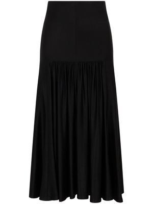 Rabanne button-embellished draped skirt - Black