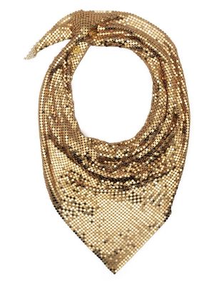Rabanne chainmail scarf necklace - Gold