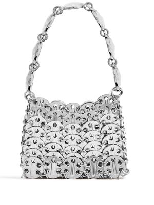 Rabanne Disc embellished shoulder bag - Silver