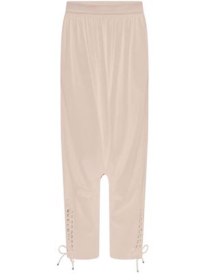 Rabanne drop-crotch trousers - Neutrals