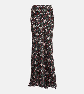 Rabanne Floral high-rise maxi skirt