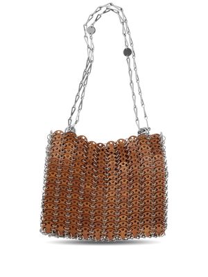 Rabanne Iconic 1969 wood bag - Brown