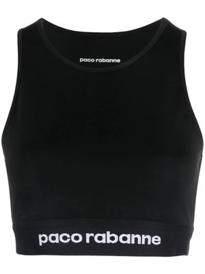 Rabanne Jersey Bodyline sports bra - Black