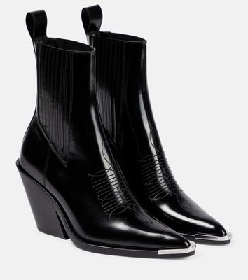 Rabanne Leather ankle boots