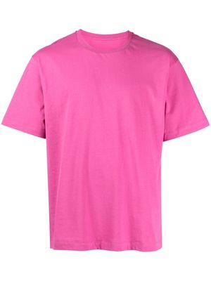 Rabanne logo-print cotton T-shirt - Pink