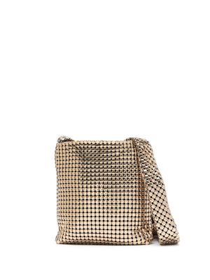 Rabanne mini Pixel shoulder bag - Gold