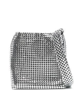 Rabanne mini Pixel shoulder bag - Silver