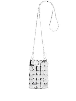 Rabanne mini Sparkle Hobo bag - Silver