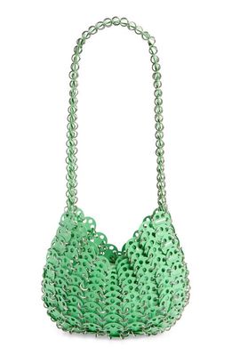Rabanne Moon 1969 Icon Shoulder Bag in Bright Green P323