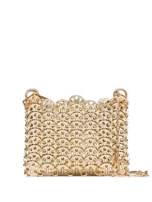 Rabanne Nano 69 mini chain bag - Gold