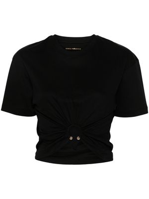 Rabanne ring-embellished T-shirt - Black