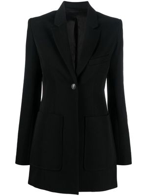 Rabanne single-breasted button-fastening blazer - Black