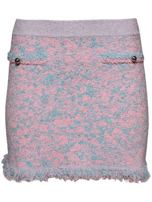 Rabanne tweed mini skirt - Pink