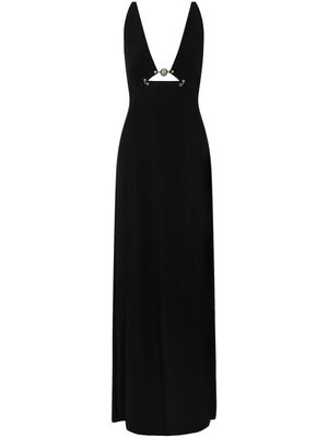 Rabanne V-neck maxi dress - Black