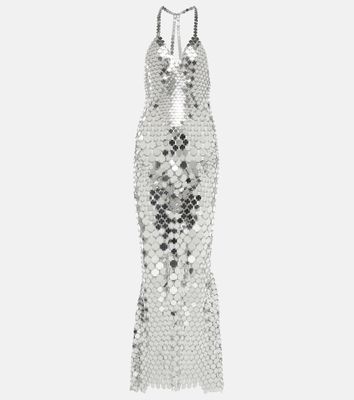 Rabanne V-neck sequined gown
