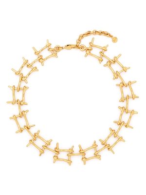 Rabanne wire chain necklace - Gold