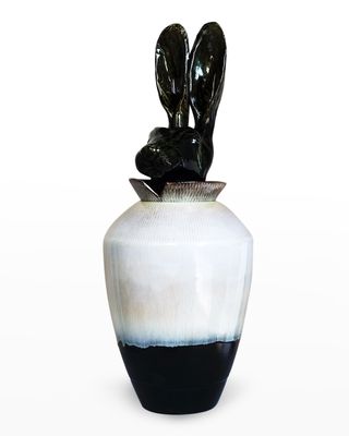 Rabbit Canopic Vase - 15.3"