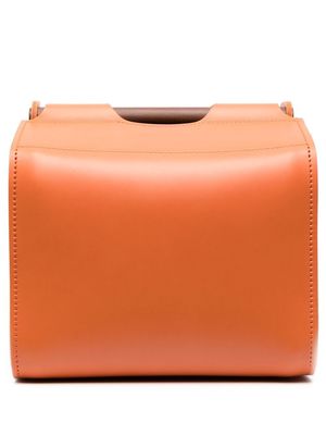 Rabitti 1969 Jota leather storage basket - Orange