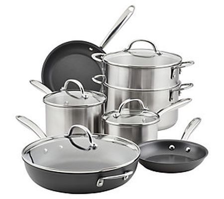 Rachael Ray 11pc. Mixed Material Cookware Set