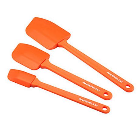 Rachael Ray 3pc Orange Pointed Silicone Spatula Set