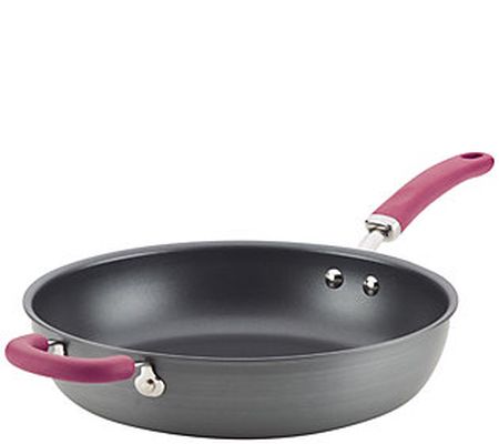 Rachael Ray Create Delicious 12.5" Hard-Anodize d Deep Skillet