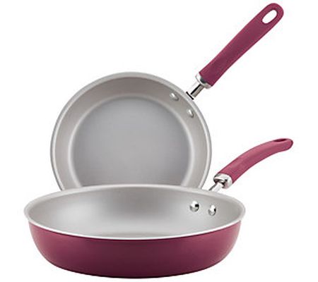 Rachael Ray Create Delicious 2-Pc Aluminum Skil let Set