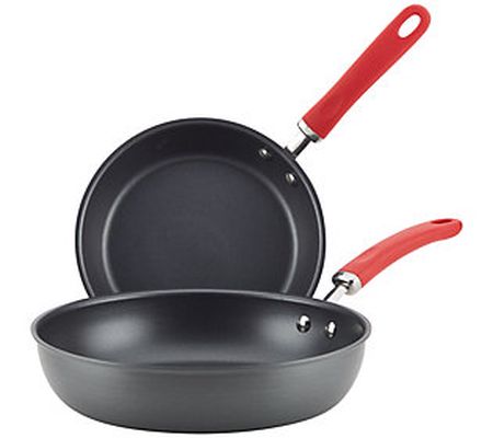 Rachael Ray Create Delicious 2-Pc Hard-Anodized Skillet Set