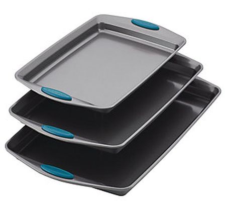 Rachael Ray Nonstick Bakeware 3-Piece Cookie Pa n Set