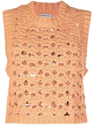 Rachel Comey cropped open-knit top - Brown