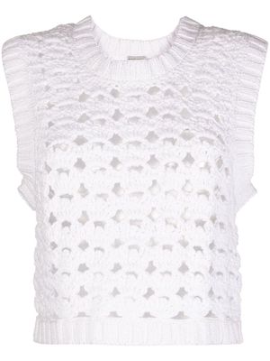 Rachel Comey perforated-design sleeveless top - White