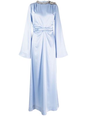Rachel Gilbert Adi satin-finish dress - Blue