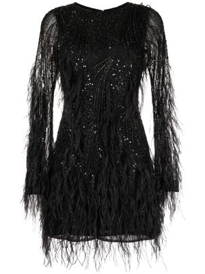 Rachel Gilbert Aster embroidered dress - Black