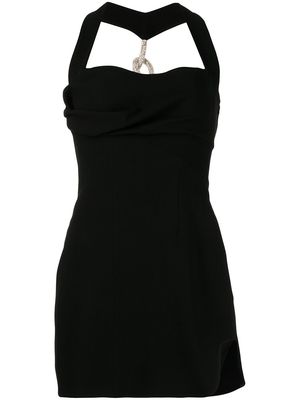 Rachel Gilbert Blaise bead-strap mini dress - Black