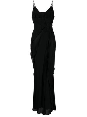 Rachel Gilbert Delfy ruffled maxi dress - Black