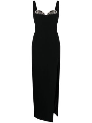 Rachel Gilbert Eli crystal-embellished gown dress - Black