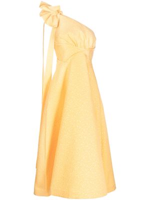 Rachel Gilbert Emiliano one-shoulder dress - Yellow