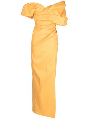Rachel Gilbert Gia off-shoulder maxi dress - Yellow