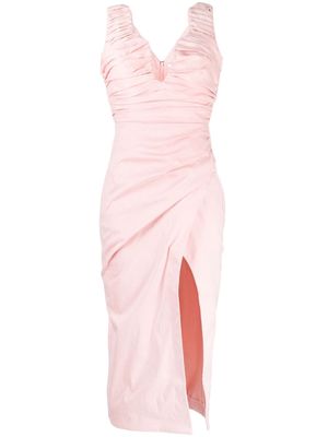 Rachel Gilbert Ivy ruched midi dress - Pink